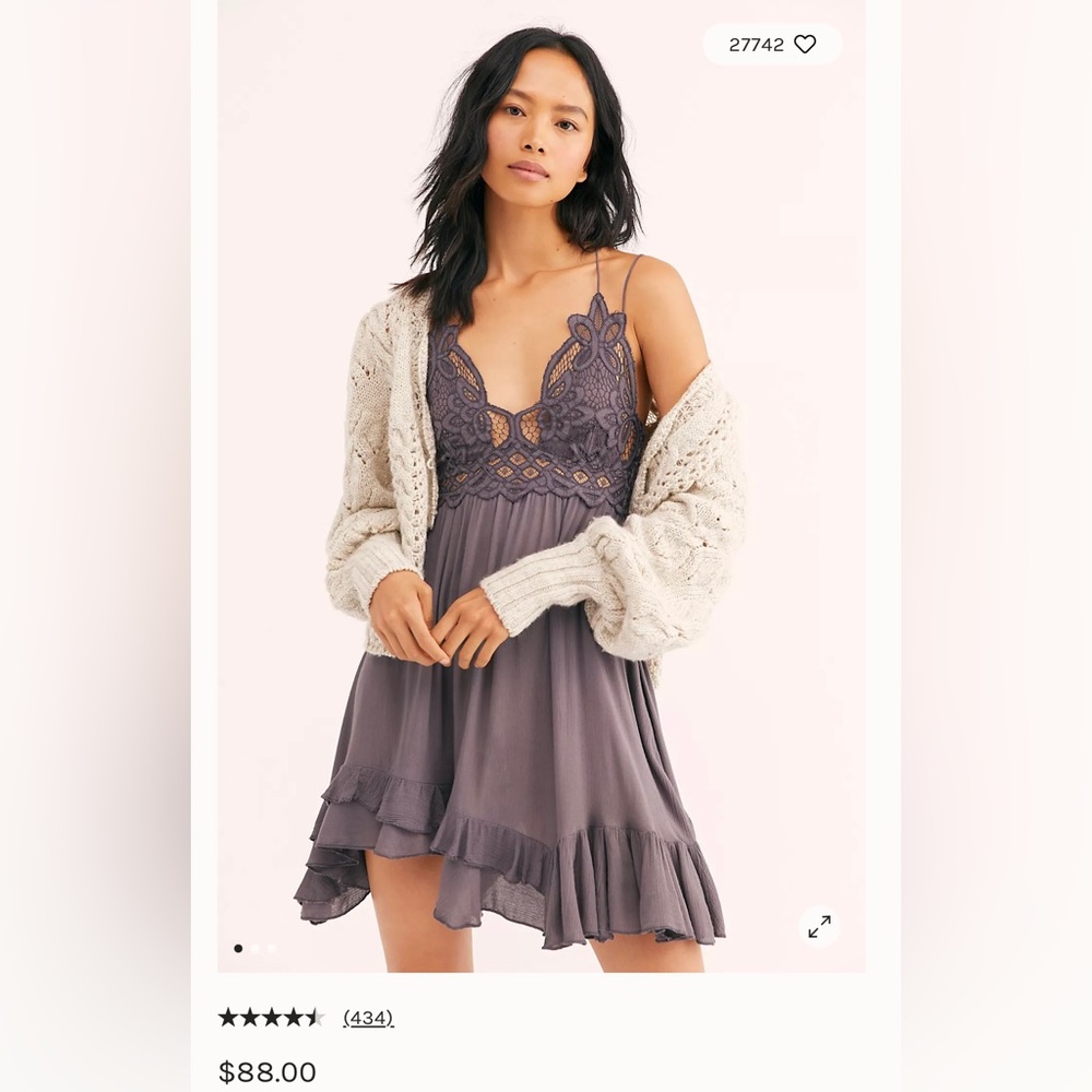 NWOT Free People Slip Dress